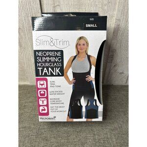 Slim & Trim Neoprene Slimming Hourglass Tank Top Women Size Small Exercise